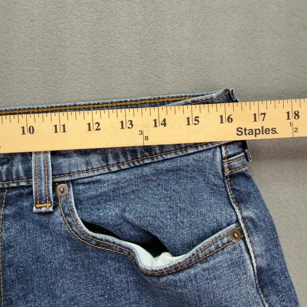Levis 505 Regular Fit Jeans 33x32 Blue Denim Straight Leg Pants